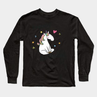 Happy Birthday Unicorn- Long Sleeve T-Shirt